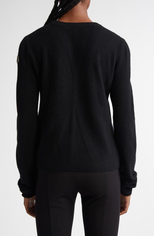 Moncler X Rick Owens Wool & Cashmere Crewneck Sweater In 999-black