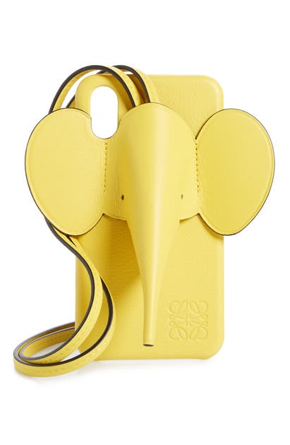 LOEWE ELEPHANT IPHONE X/XS CASE & CROSSBODY STRAP,103.30AB05