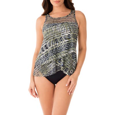Miraclesuit Monteverde Mirage Underwire Tankini Top, Green