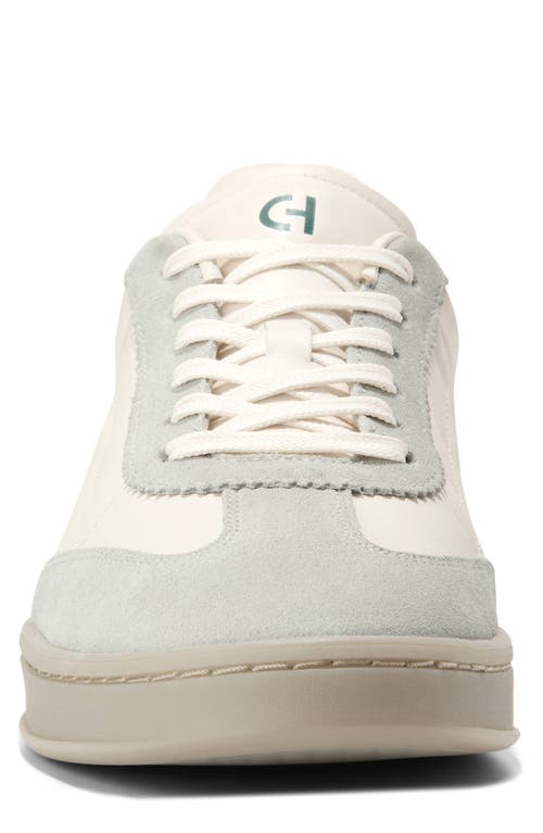 Shop Cole Haan Grandpro Breakaway Leather Sneaker In Ivory/rain Forest