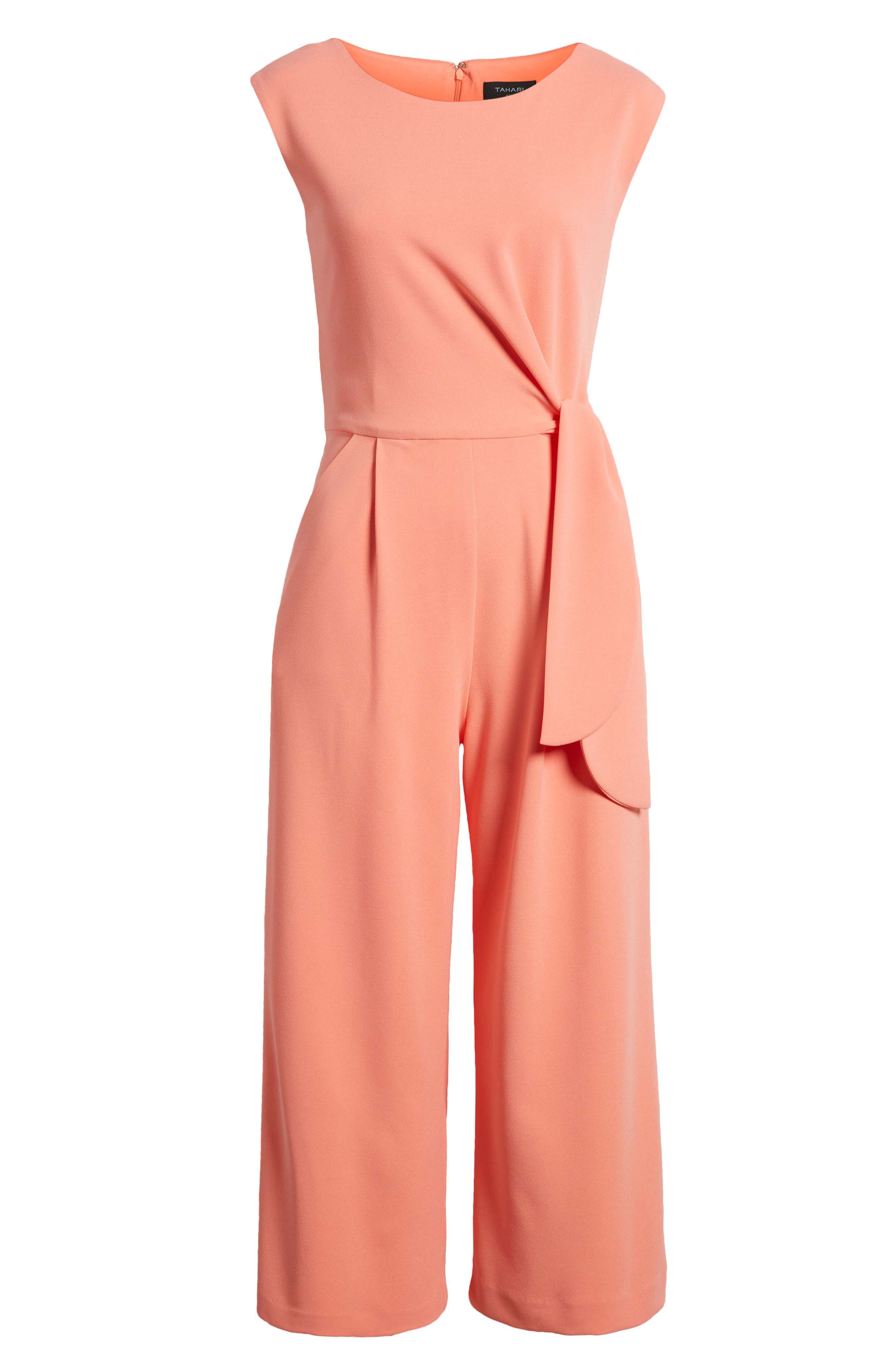 Tahari cheap pink jumpsuit