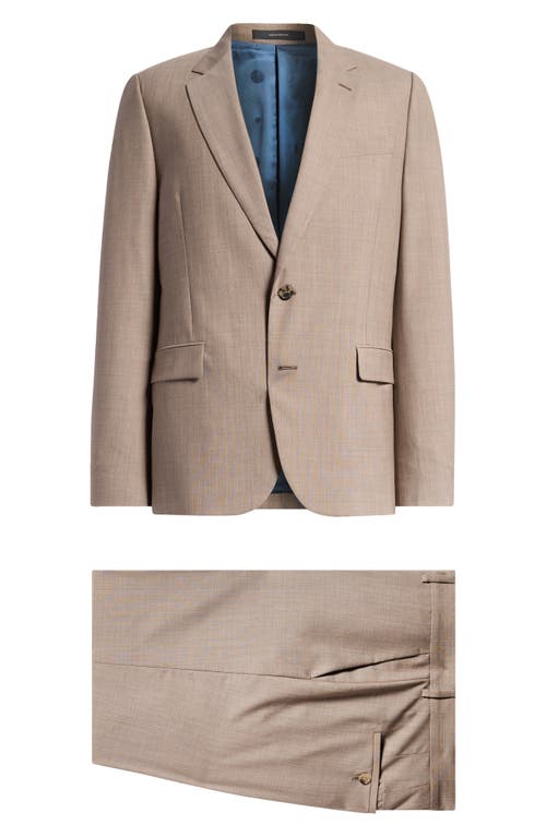 Shop Paul Smith London Tailored Fit Wool Suit In Beige