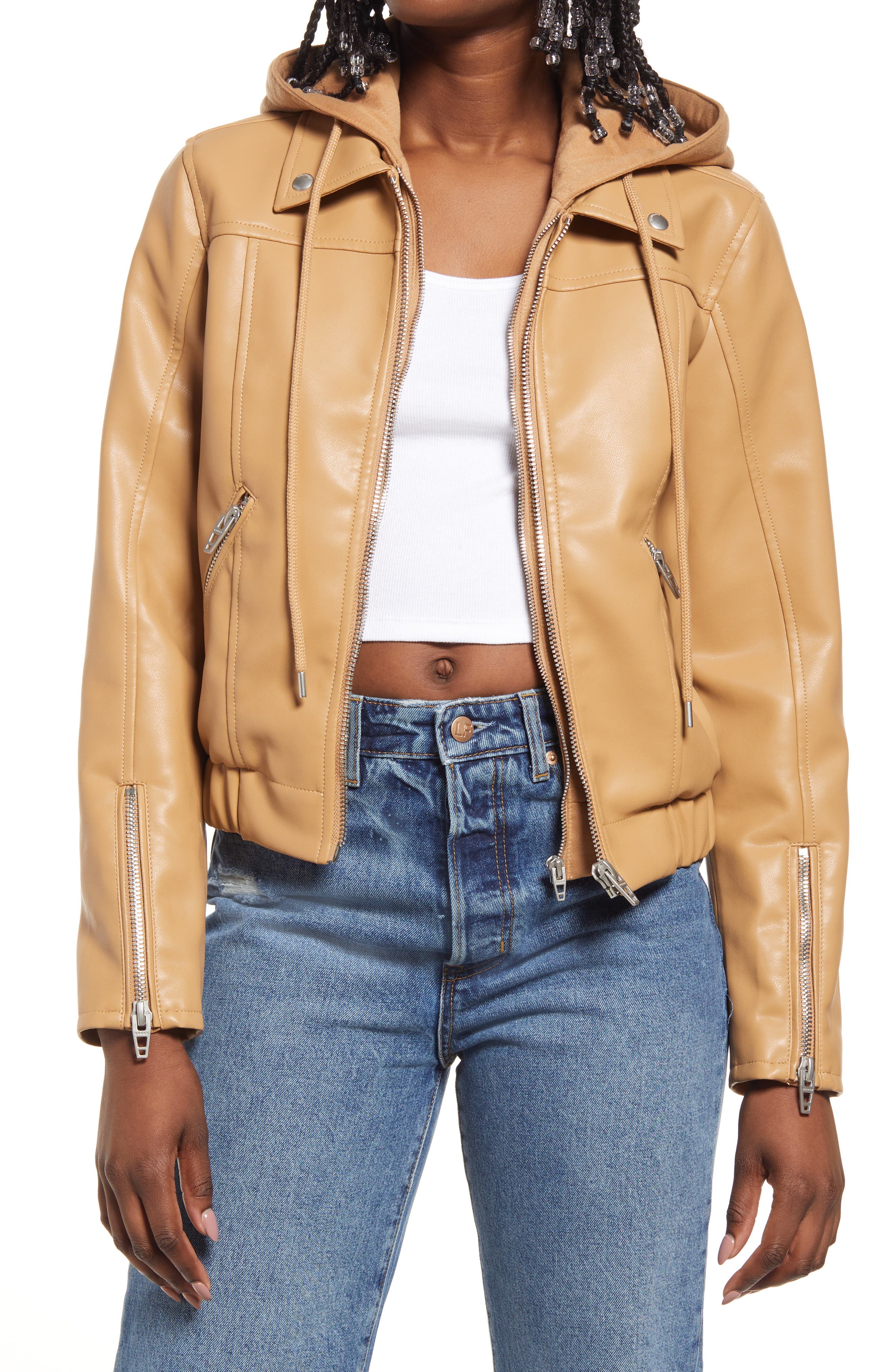 leather bomber jacket nordstrom