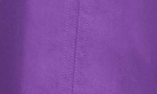 Foxcroft Agnes Split Cuff Popover Blouse In Purple Topaz