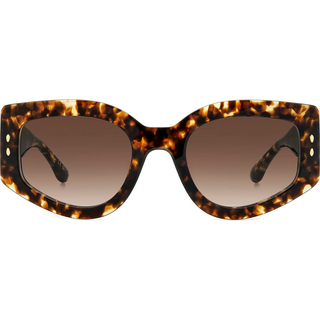 Isabel Marant Gradient Acetate Cat-eye Sunglasses In Havana/brown Gradient