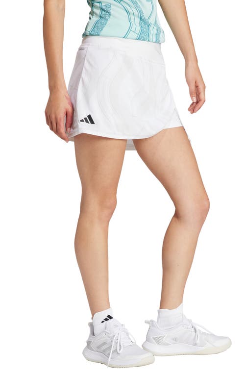 Shop Adidas Originals Adidas Club Tennis Graphic Skirt In White/grey One