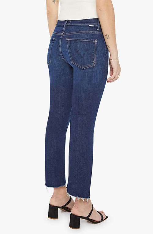 Mother The Insider Crop Step Fray High-rise Bootcut Jeans In Off Limits