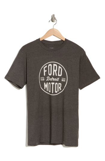 American Needle Ford Motor Cotton Graphic T-shirt In Brown