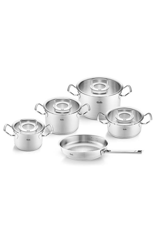 Fissler Original-profi Collection Stainless Steel Set With Glass Lids In Stainless Steel