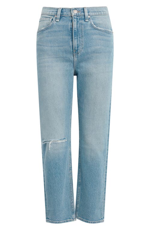 Shop Hudson Jeans Jade Ripped High Waist Straight Leg Jeans In Paradise