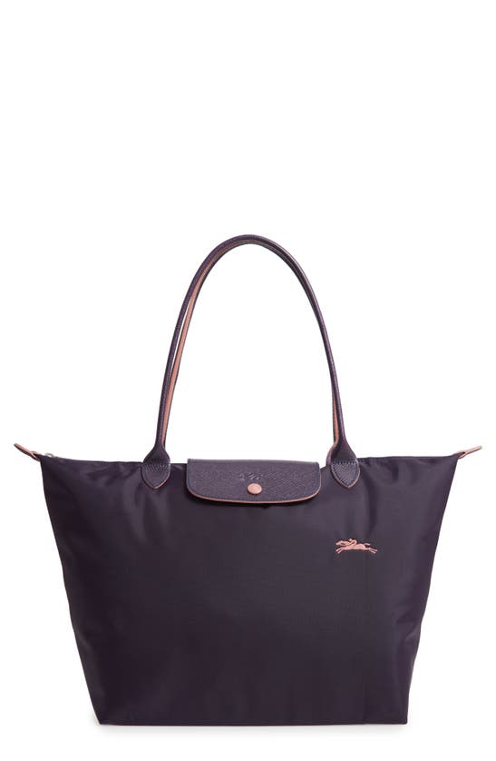 Longchamp Le Pliage Club Tote In Bilberry
