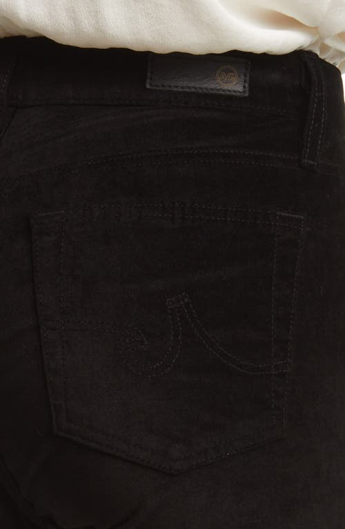 Shop Ag Mari High Waist Slim Ankle Straight Leg Jeans In Super Black