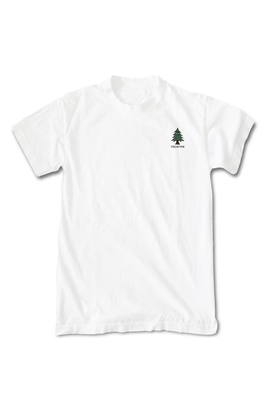 Shop Riot Society Feelin' Pine Cotton T-shirt In White