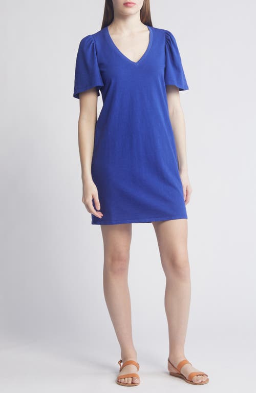 Nation LTD Mallory Flutter Sleeve T-Shirt Dress at Nordstrom,