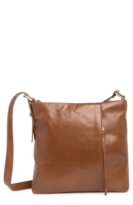Hobo Drifter Leather Crossbody Bag In Caf