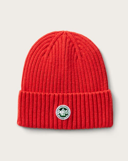 Hemlock Peak Cashmere Beanie In Flame