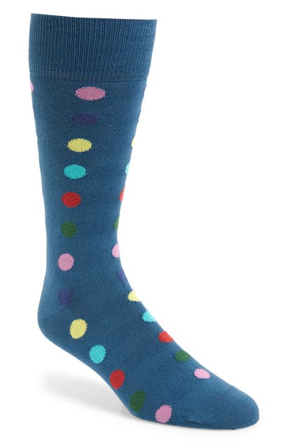 Paul Smith Dot Line Socks In Teal | ModeSens