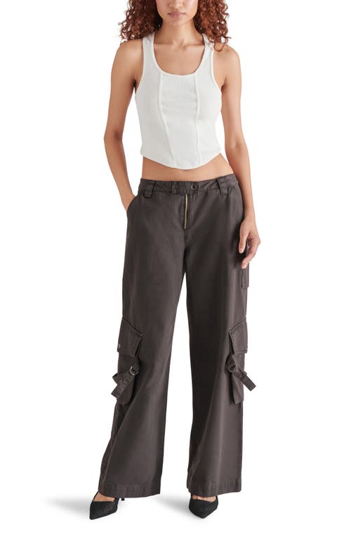 Shop Steve Madden Eos Cargo Pants In Black