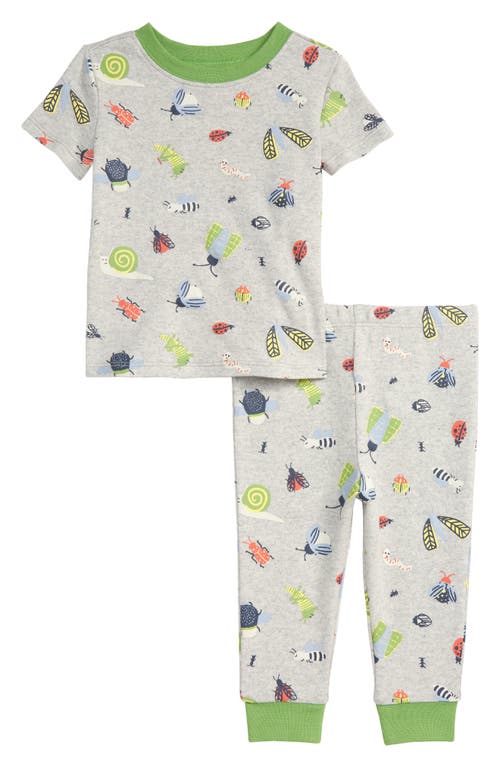 Tucker + Tate Kids' Tight Fit Pajamas in Grey Light Heather Bugs