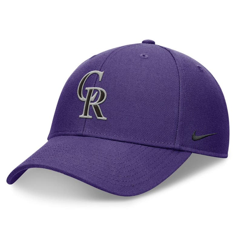Nike Purple Colorado Rockies Evergreen Club Performance Adjustable Hat