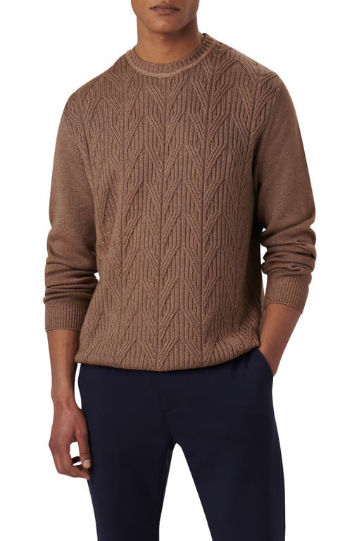 Bugatchi Cable Stitch Merino Wool Sweater at Nordstrom,