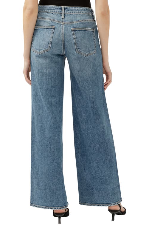 Silver Jeans Co. Suki Curvy Mid Rise Wide Leg Jeans In Indigo