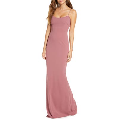 Katie May Forget Me Knot Cutout Gown, Pink