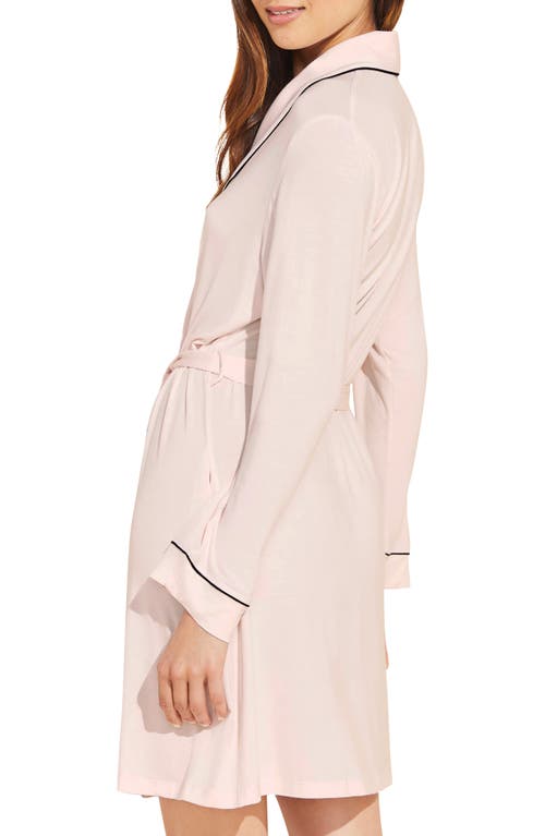 Shop Eberjey Gisele Classic Robe In Sorbet/black