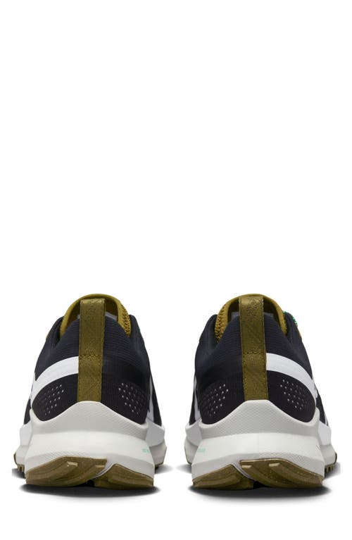 Shop Nike React Pegasus Trail 4 Running Shoe In Black/white/olive