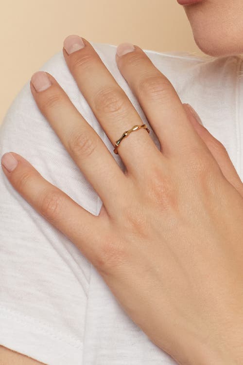Oradina Women's 14k Rose Solid Gold Amalfi Ring In Rose Gold