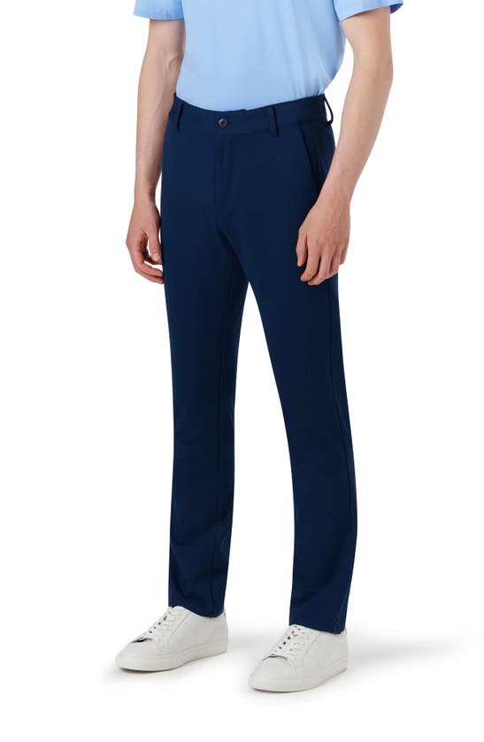 Bugatchi Stretch Knit Pants In Navy