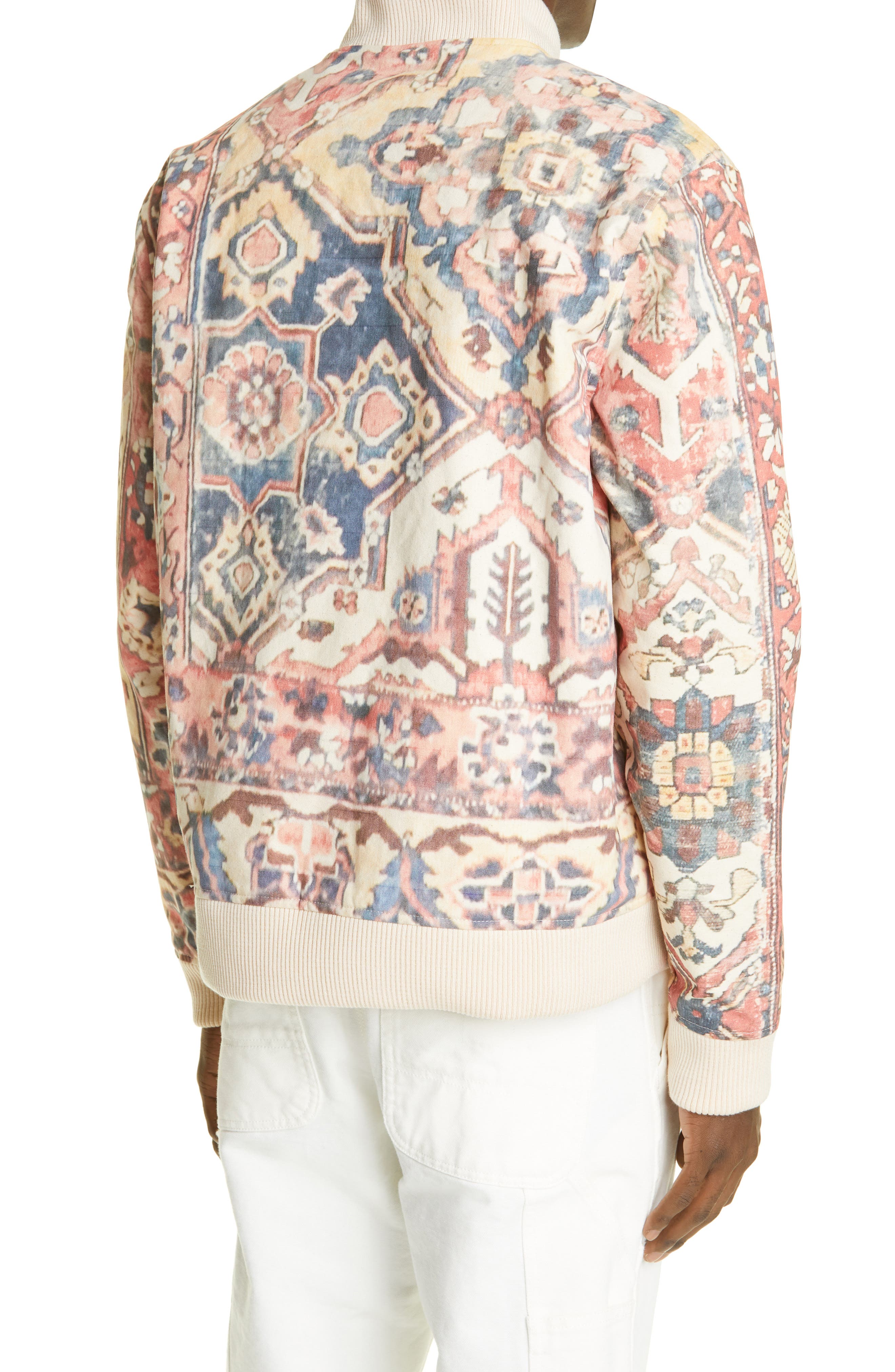 maje bomber jacket with chinese embroidery