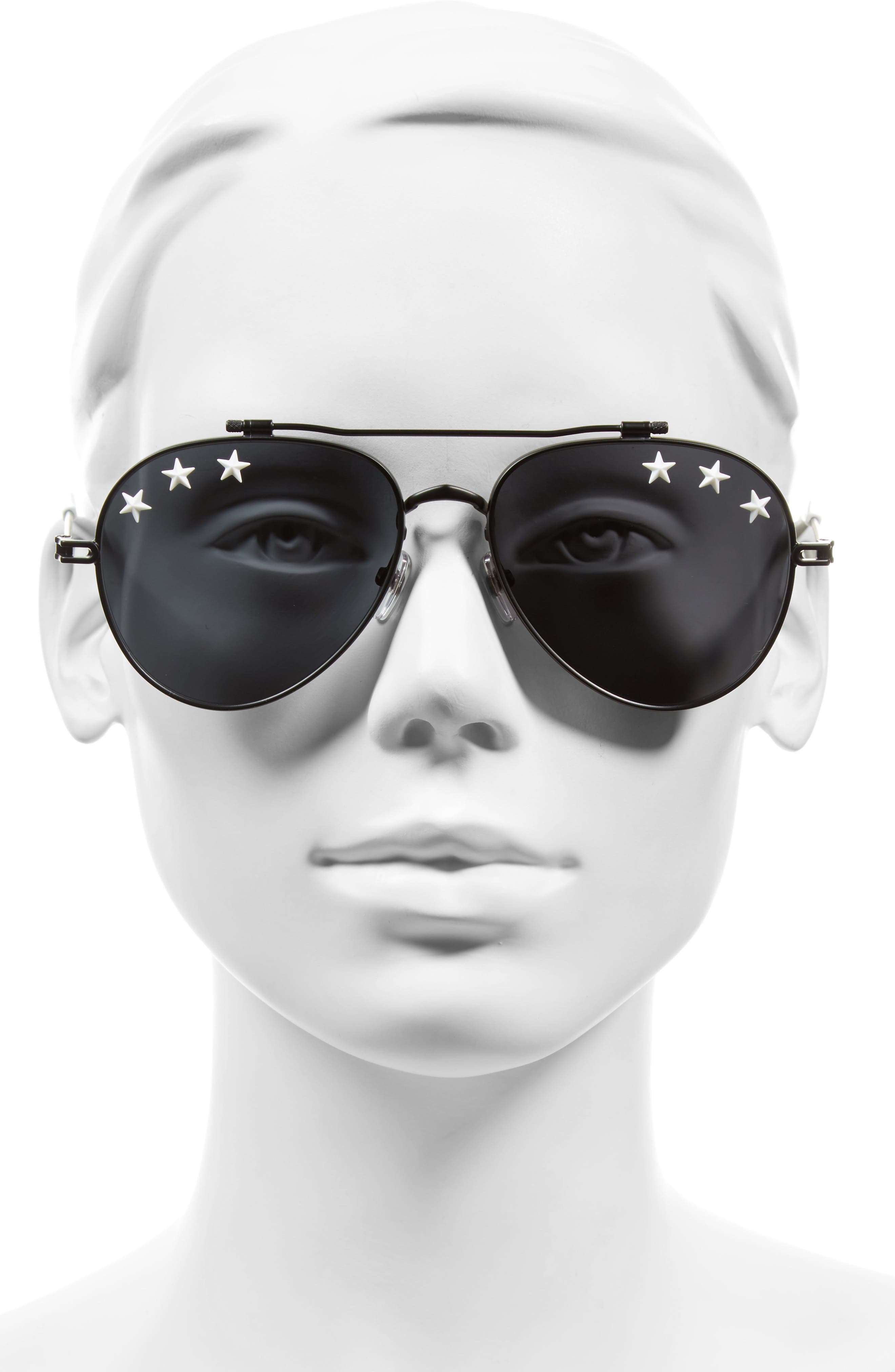 givenchy 58mm aviator sunglasses