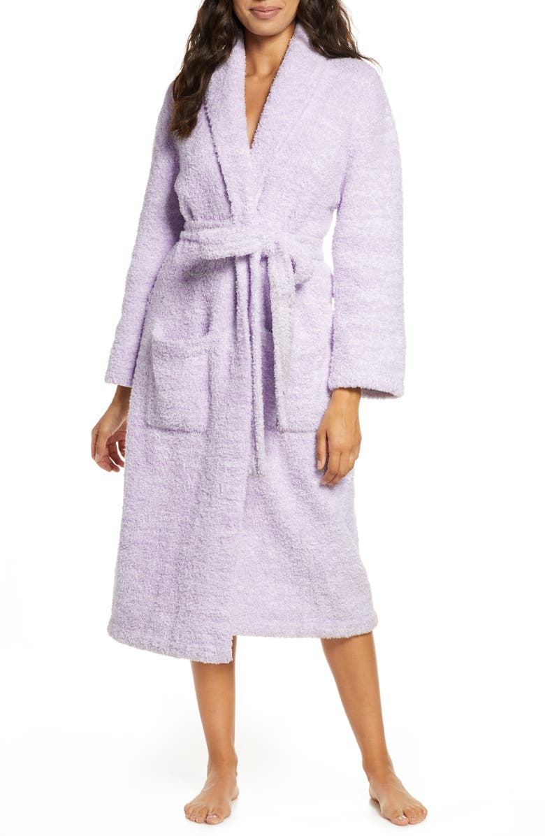 BAREFOOT DREAMS<SUP>®</SUP> CozyChic<sup>®</sup> Robe, Main, color, HE LAVENDER/WHITE
