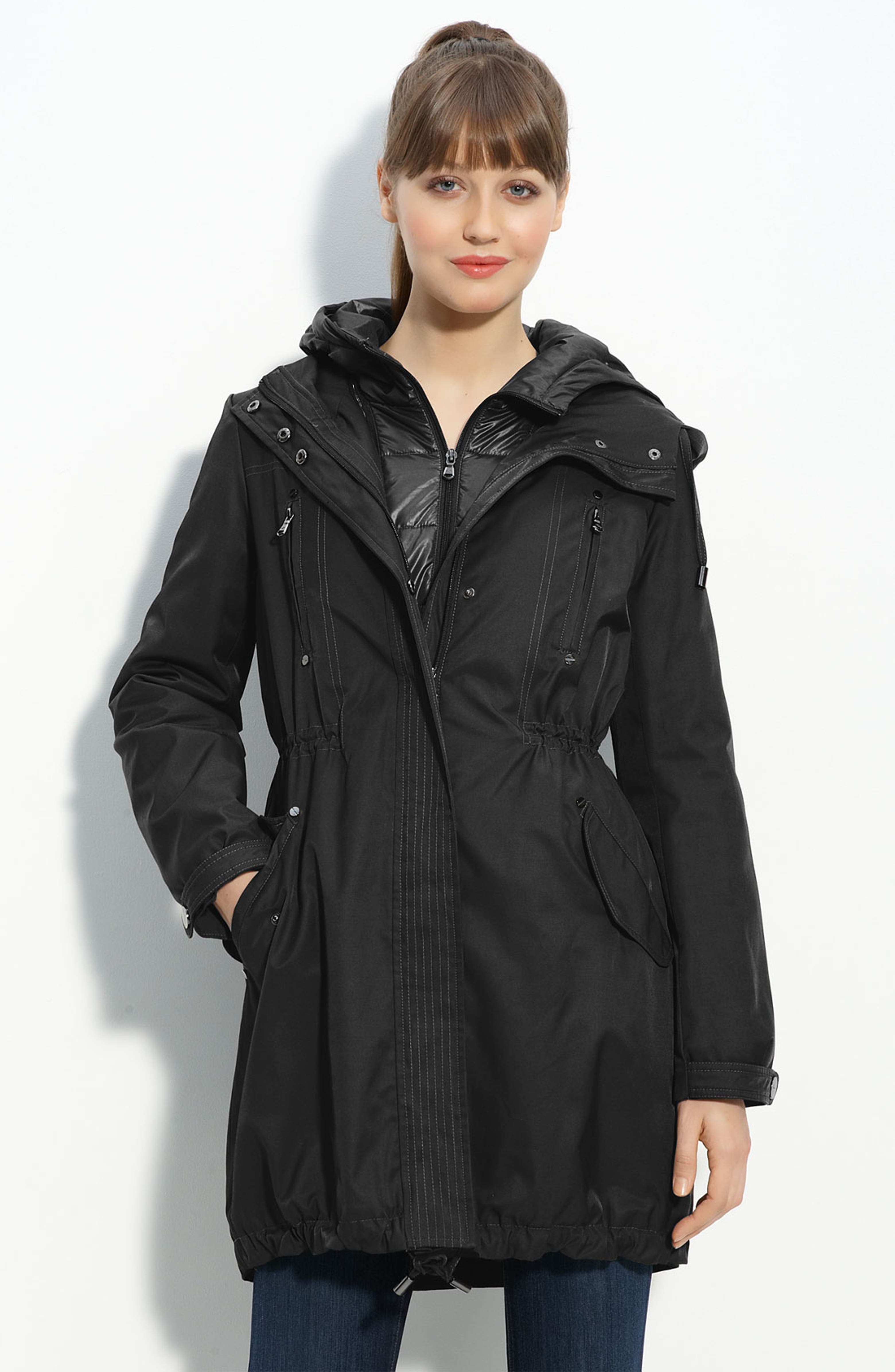 Kenneth Cole New York 'Oxford' Anorak with Quilted Inset | Nordstrom