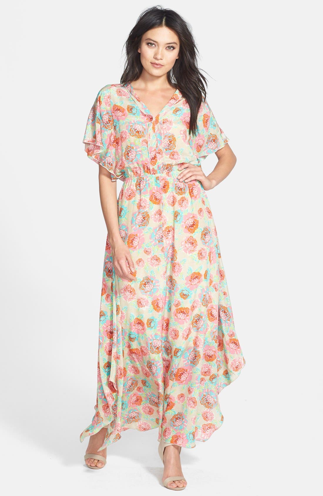Ella Moss 'Delilah' Floral Silk Maxi Dress Nordstrom