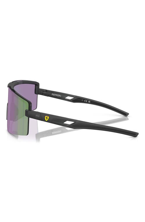 Scuderia Ferrari 43mm Rectangular Sunglasses In Matte Grey