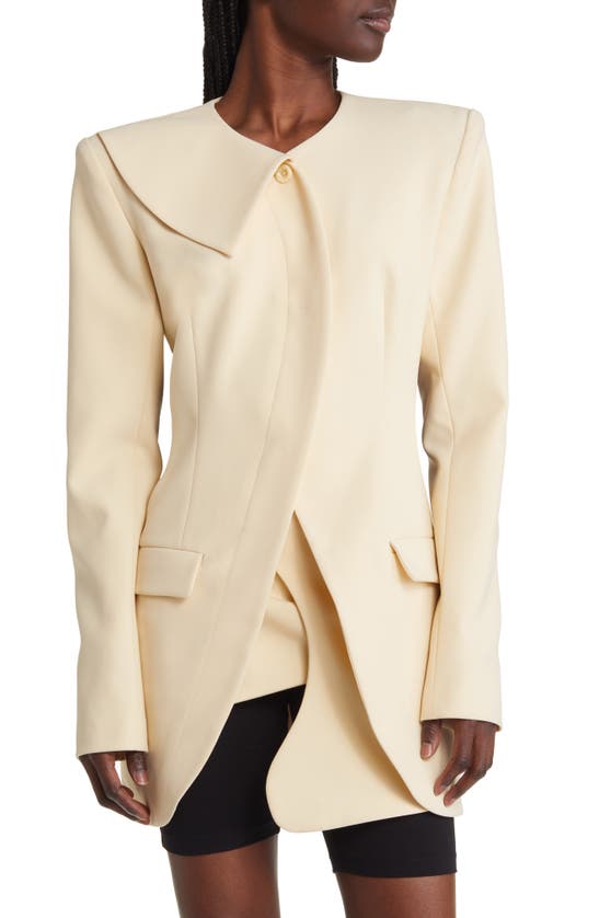 Head Of State Lola Cutout Jacket In Cream
