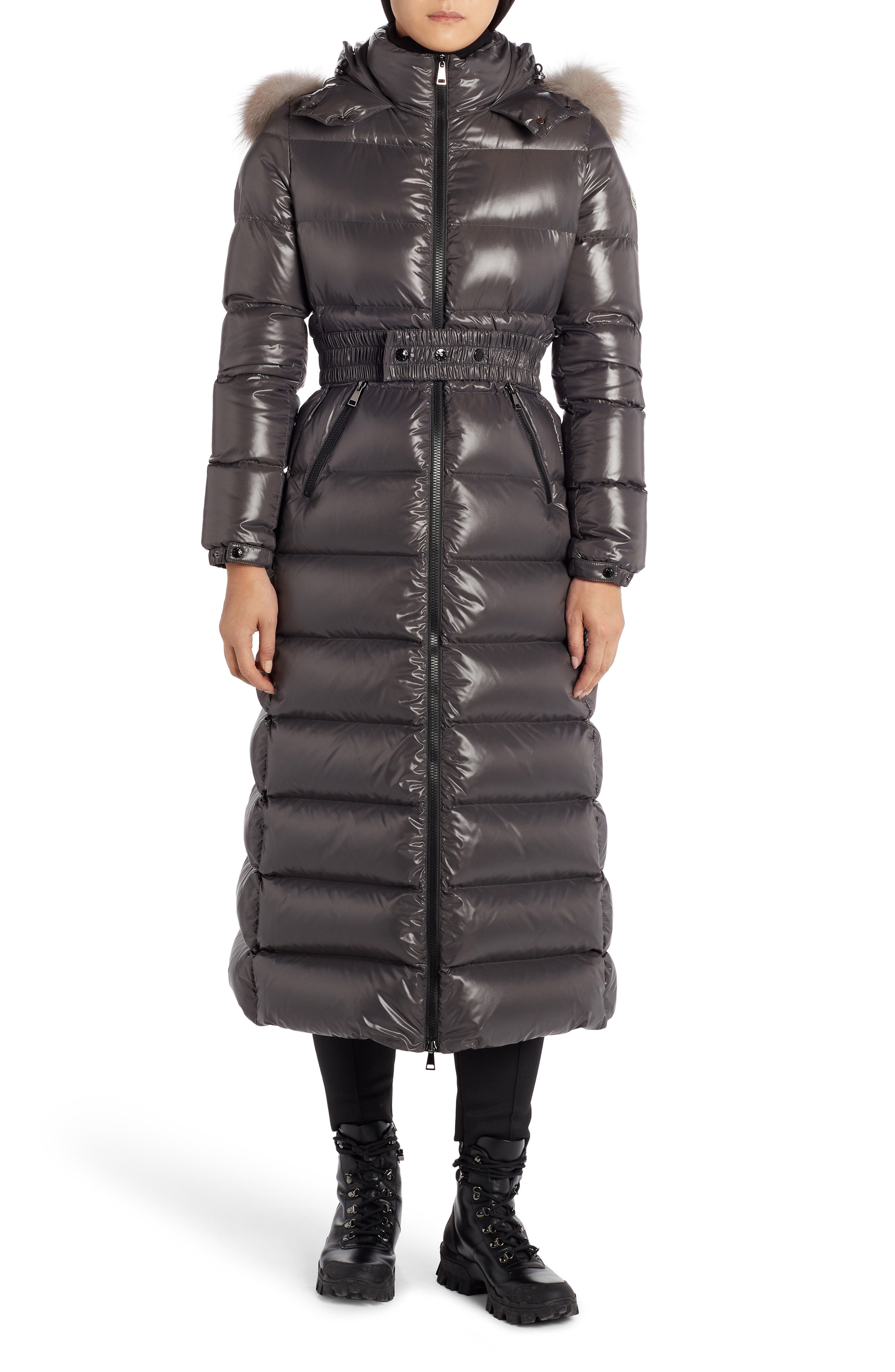 Moncler Hudson Long Quilted Down Coat 