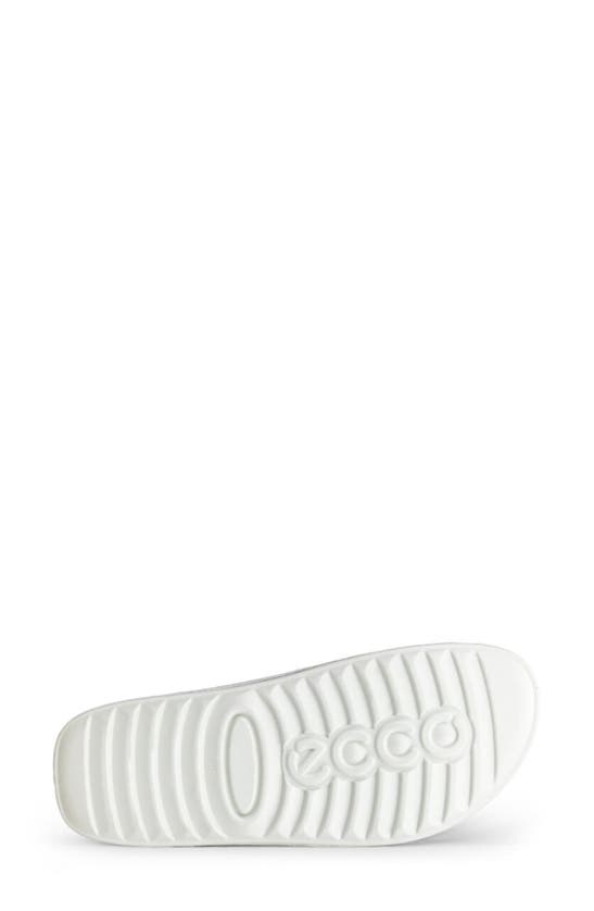 Shop Ecco 2nd Cozmo Buckle Slide Sandal In Bright White