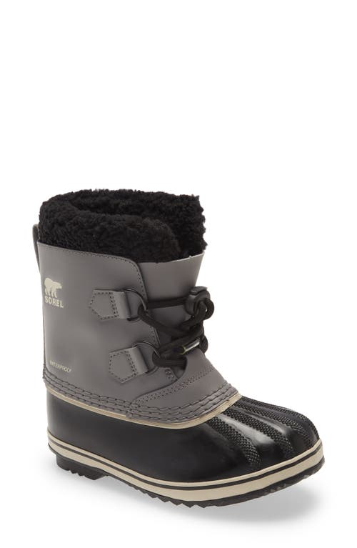 Sorel Kids' Yoot Pac Waterproof Insulated Snow Boot In Black