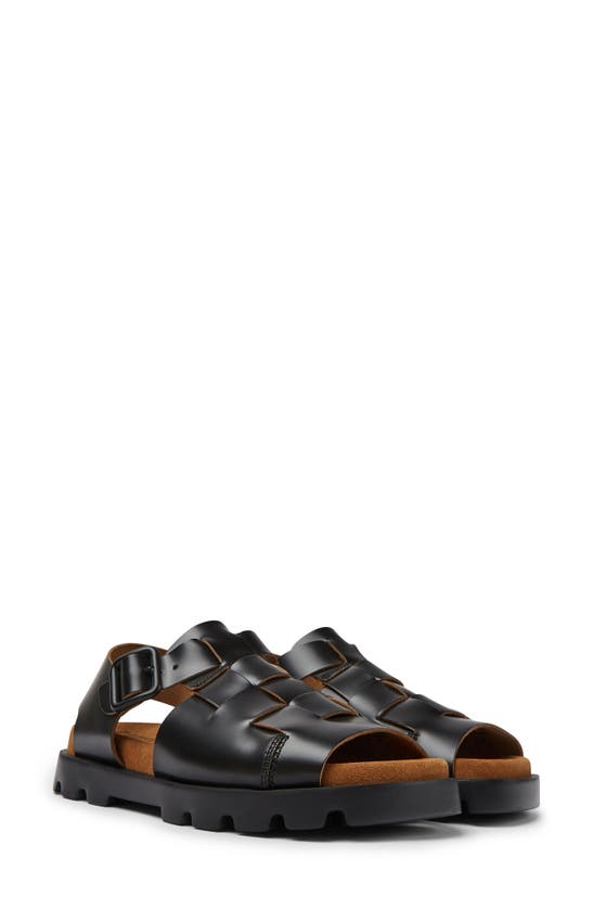 Camper Brutus Fisherman Sandal In Black
