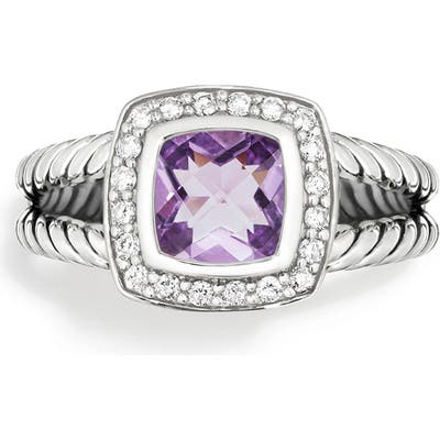 David Yurman Albion Petite Ring With Semiprecious Stone & Diamonds
