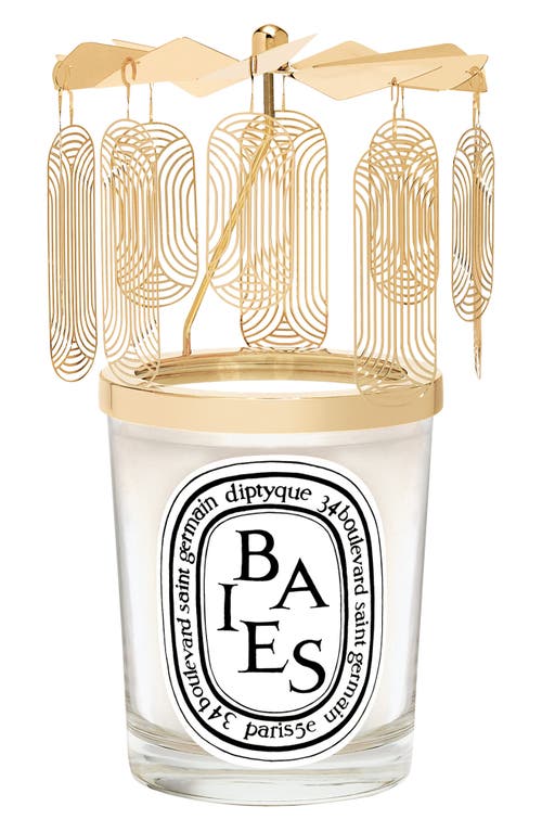 Diptyque Baies (Berries) Scented Candle & Carousel Gift Set