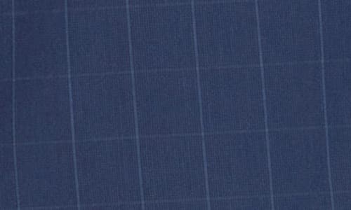 Andrew Marc Kids' Blue Windowpane Nested Suit In Blue