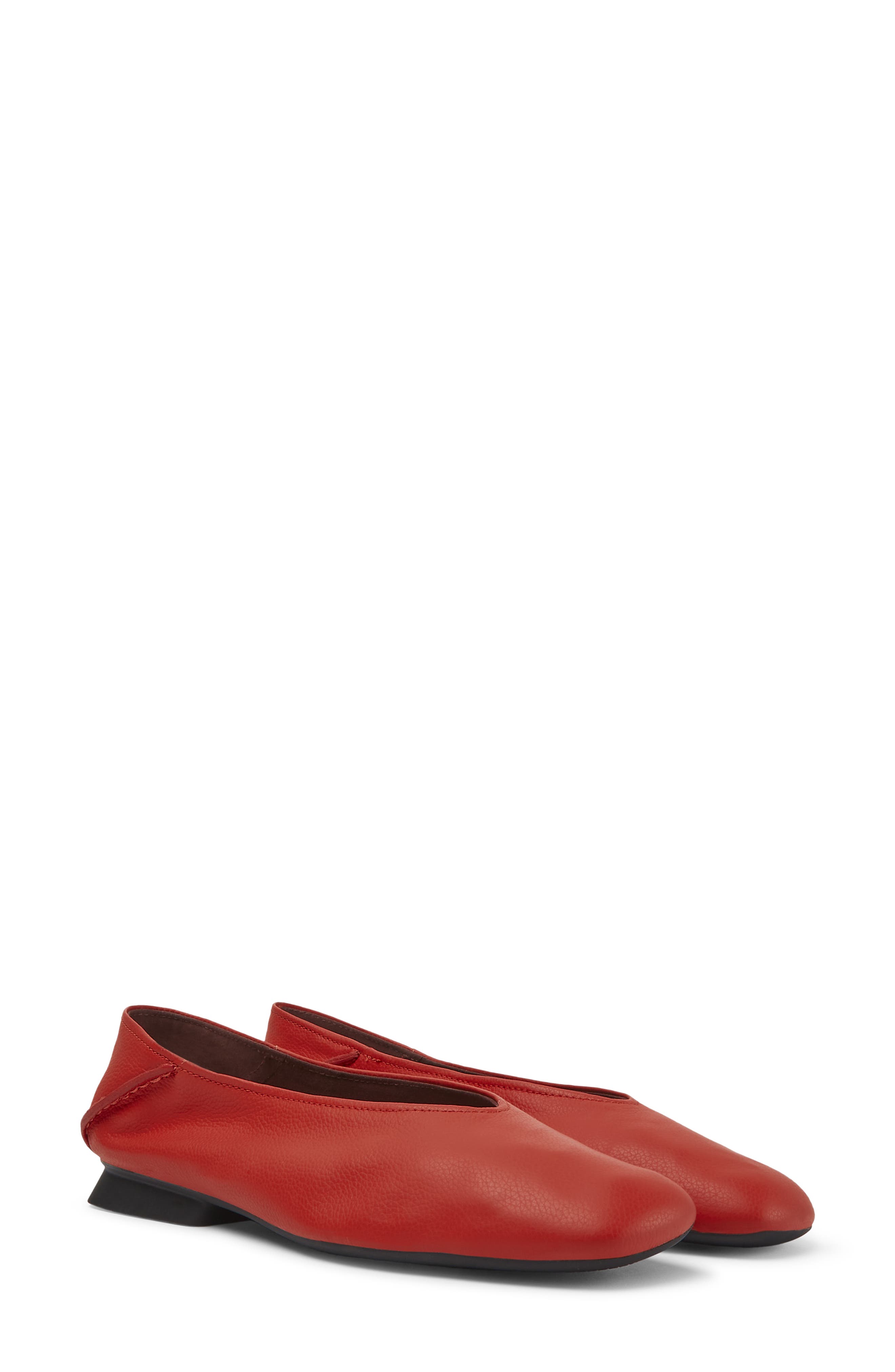 womens red flat shoes