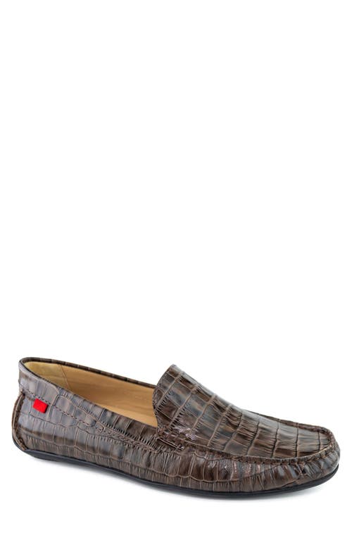 Shop Marc Joseph New York Broadway Driving Loafer In Cafe Croco