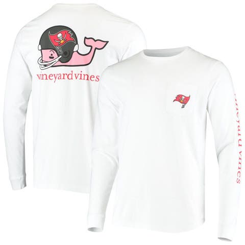 Men's Atlanta Braves Vineyard Vines White Bar Flag Pocket T-Shirt