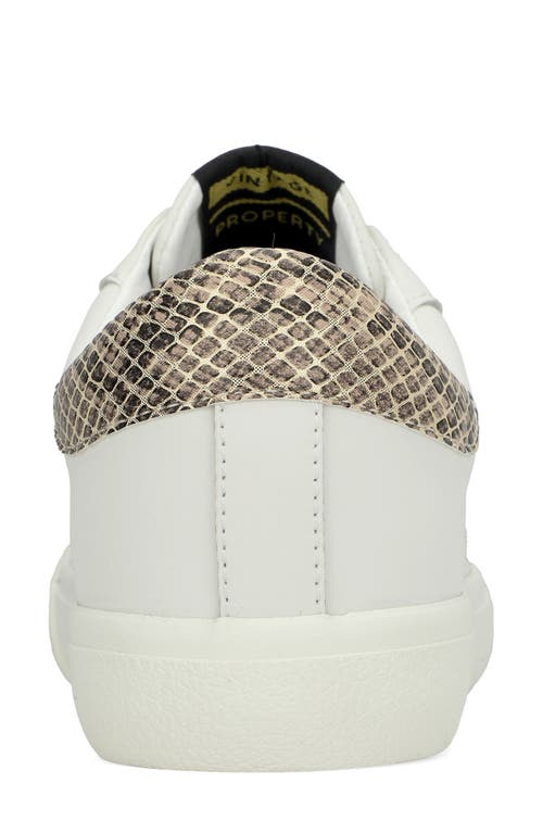 Vintage Havana Starter Sneaker In White/gold