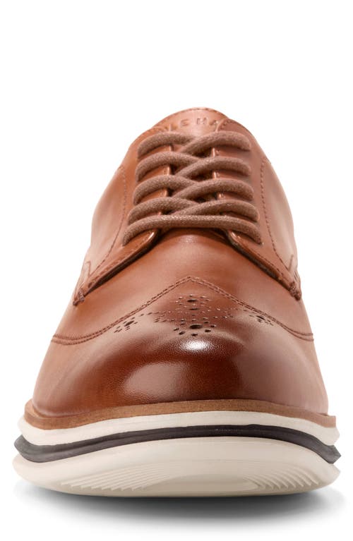 Shop Cole Haan Original Grand Energy One Wing Oxford In British Tan